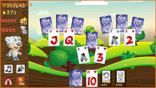 Tiger Solitaire: Fun TriPeaks Solitaire screenshot