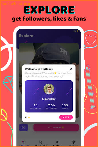 TikBoost - Real Followers & Likes, Fans for TikTok screenshot