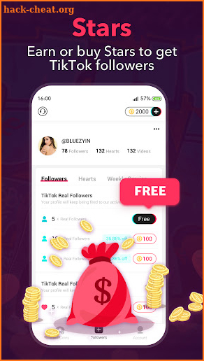 TikFollowers - Boost followers & Like for Tik Tock screenshot