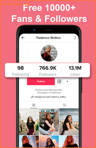 TikFollowers: Free TikTok Followers & Likes & Fans screenshot