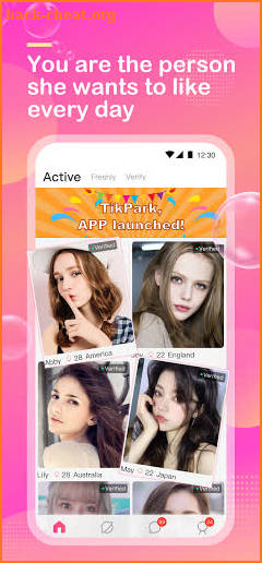 Tikpark: Chat rooms,Live video chat,Video Call screenshot