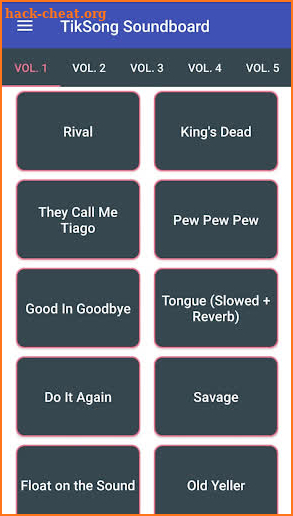 TikSong - Popular and Trending Songs Soundboard screenshot