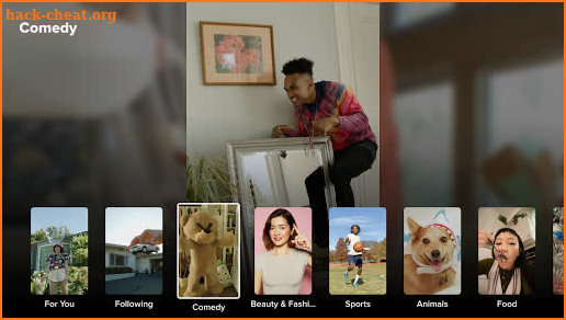 TikTok for Android TV screenshot