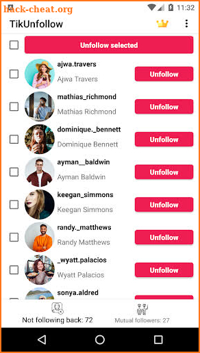 TikUnfollowTok - Quick Unfollow for TikTok screenshot