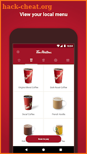 Tim Hortons screenshot