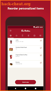 Tim Hortons screenshot