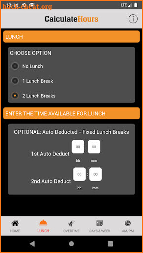 Time Card Calculator w/ Hours & Minutes- Timeclock screenshot