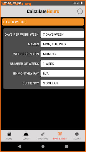 Time Card Calculator w/ Hours & Minutes- Timeclock screenshot