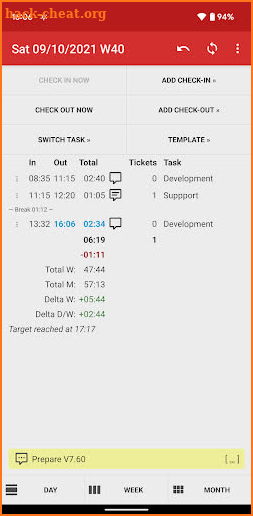 Time Recording - Timesheet App screenshot