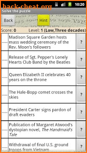 Timeline Trivia screenshot
