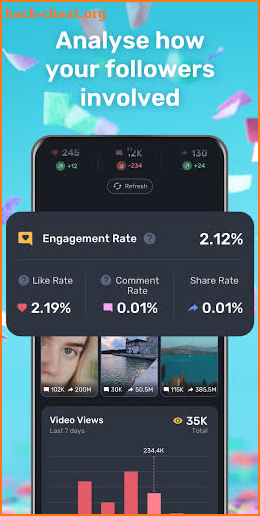 tiMetric - Likes, Views and Followers Analyzer screenshot