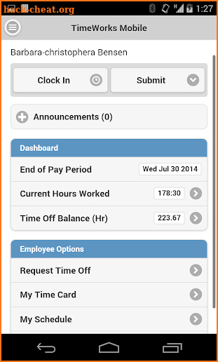 TimeWorksPlus screenshot