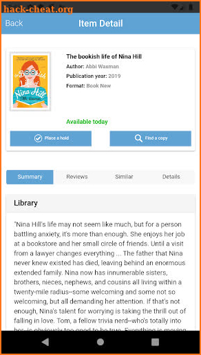 Tinley Park Public Library screenshot