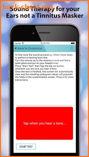 Tinnitus Alleviator screenshot