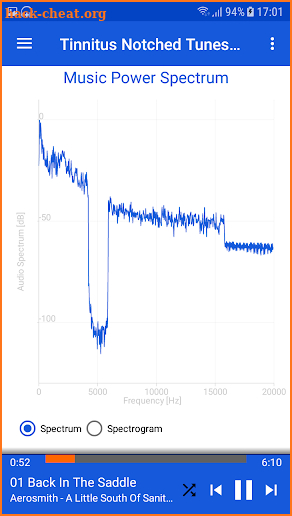 Tinnitus Notched Tunes screenshot