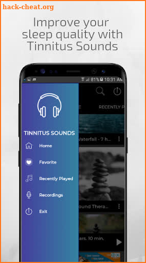 Tinnitus Sound Therapy Tinnitus Calmer White Noise screenshot