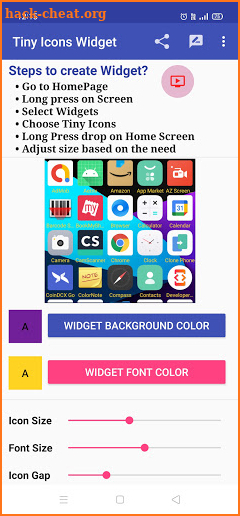 Tiny Icons Widget screenshot