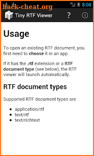 Tiny RTF Viewer screenshot