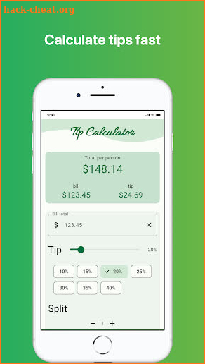 Tip Calculator screenshot