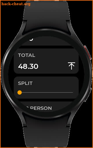 Tip Calculator — Wear OS screenshot