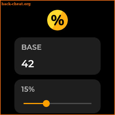 Tip Calculator — Wear OS screenshot