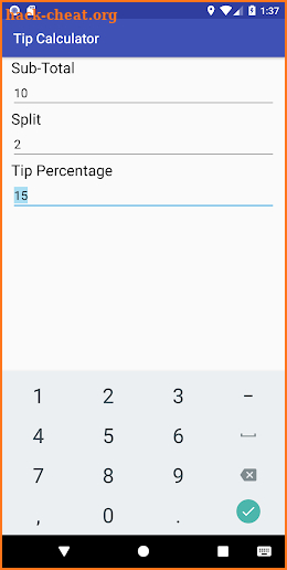 Tip Calculator with Split screenshot