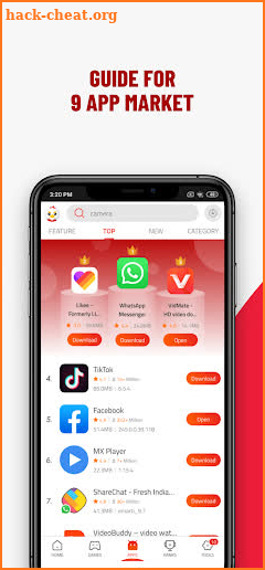 Tips For 9 App Mobile Market screenshot