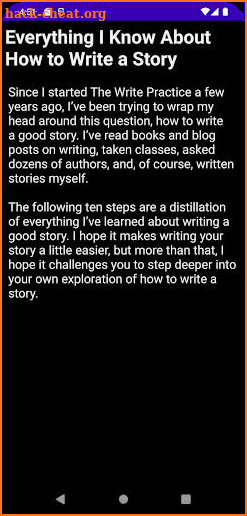 Tips For Better Stories screenshot