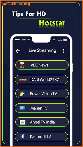 Tips for HD Hotstar -Hotstar TV Shows screenshot