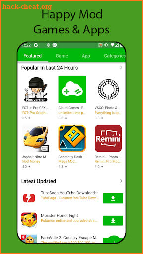 Tips: Happy Mod Games - Apps screenshot