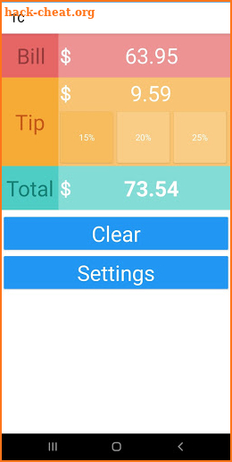 Tipster: Free Tipping Calculator screenshot