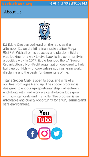 Titans Soccer Club screenshot