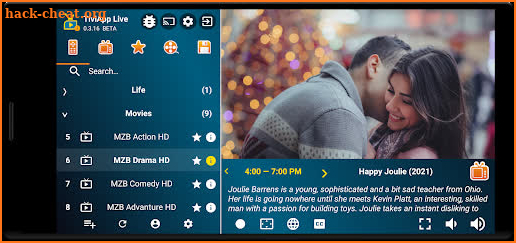 TiviApp Live IPTV Player screenshot