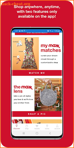 T.J.Maxx screenshot