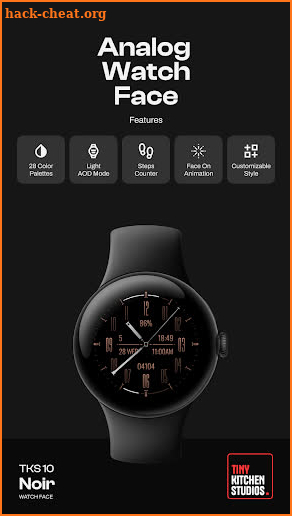 TKS 10 Noir Watch Face screenshot