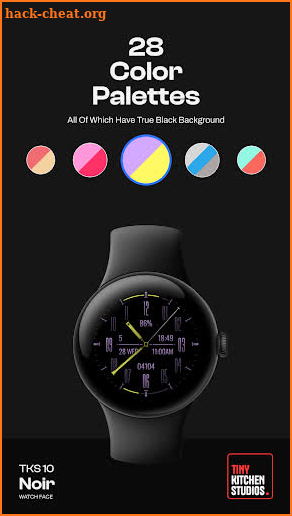 TKS 10 Noir Watch Face screenshot