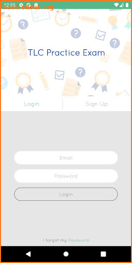 TLC Practice Exam screenshot