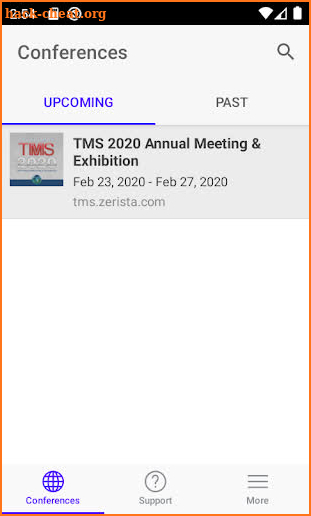 TMS 2020 Annual Meeting screenshot