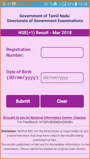 TN HSE(+1) Result screenshot