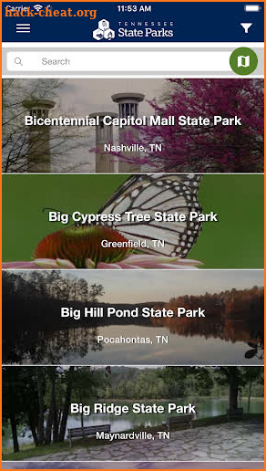 TN State Parks Official App screenshot