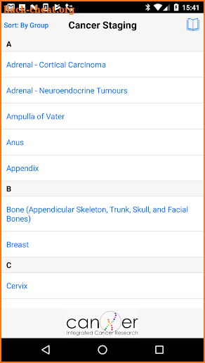 TNM Cancer Staging Calculator screenshot