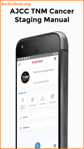 TNM Cancer Staging Manual screenshot