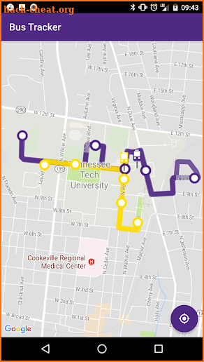 TNTech Bus Tracker screenshot