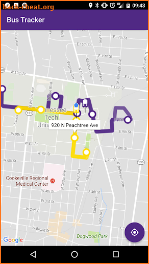 TNTech Bus Tracker screenshot