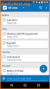 To Do List screenshot