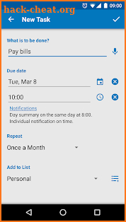 To Do List screenshot