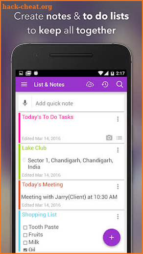 To Do List & Notes - Save Ideas and Organize Notes screenshot