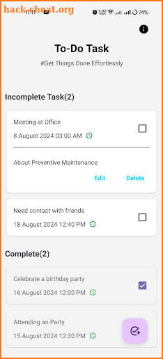 To-Do Task screenshot