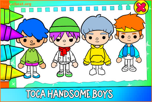 Toca Boca Coloring Pages Life screenshot