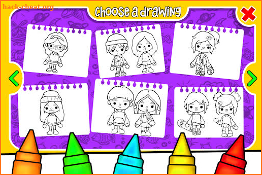 Toca Boca Coloring Pages Life screenshot